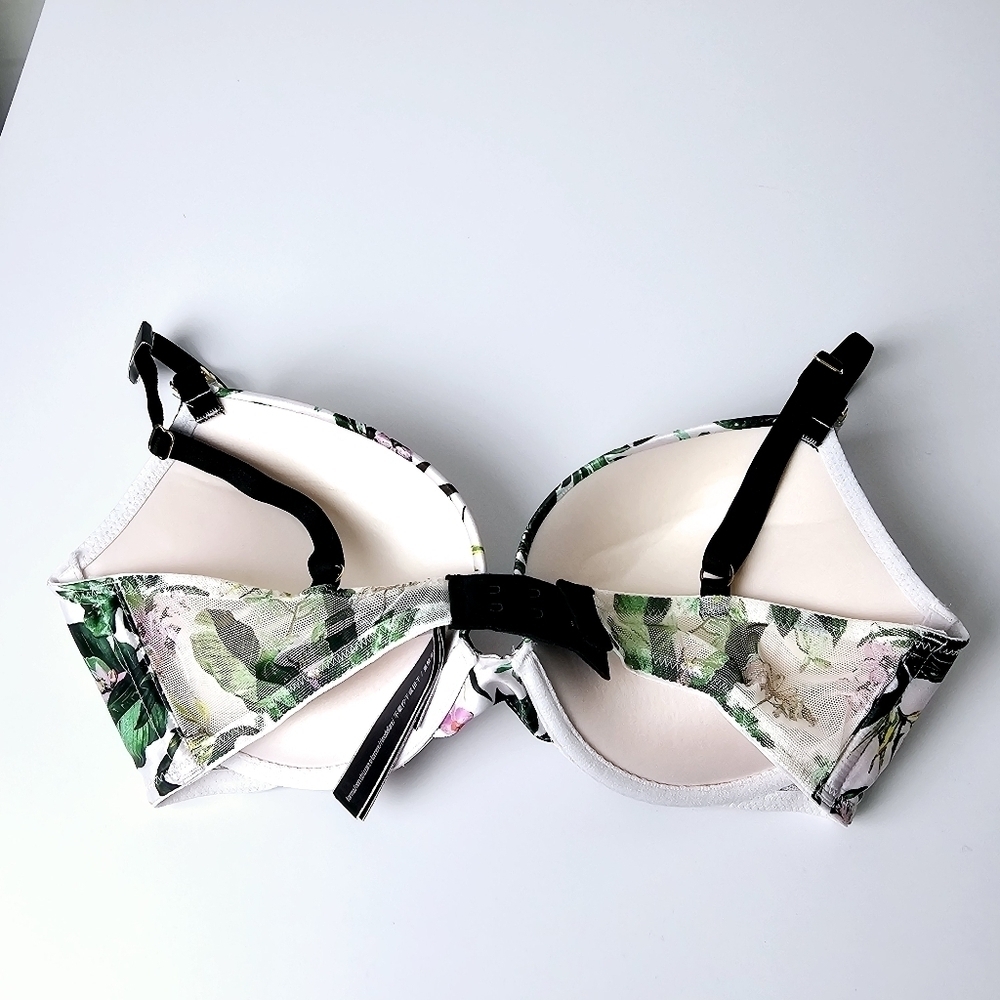 Victoria's Secret Orchid Paradise Floral Push-Up Bra NWT  32D - Picture 2 of 8